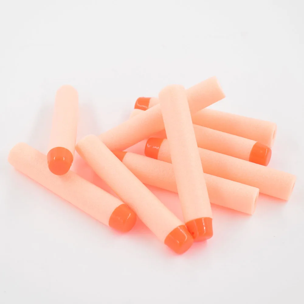 100PcsLot Soft Hollow Hole Head Foam Refill Darts Whistle Sucker Head Bullet Fit for Nerf Gun Soft Bullet Gun (24)