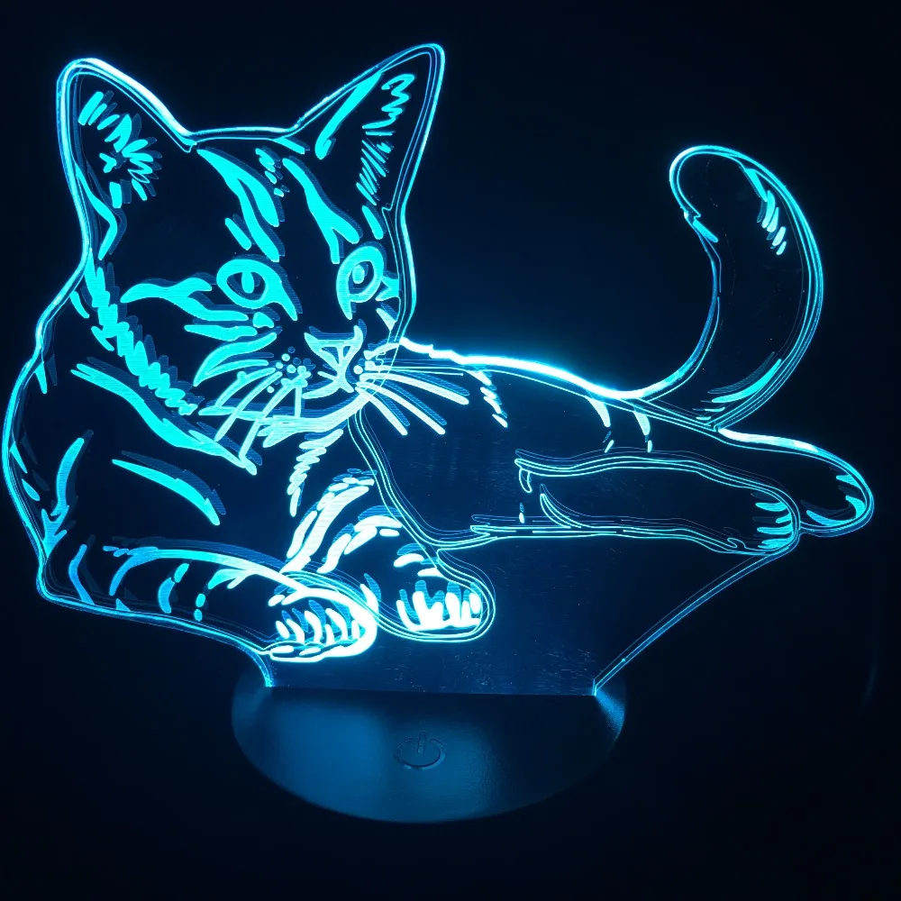 Luzes da Noite light mudança de 7 cores How to Conjunto The Color : Touch The Button on The Lamp Base