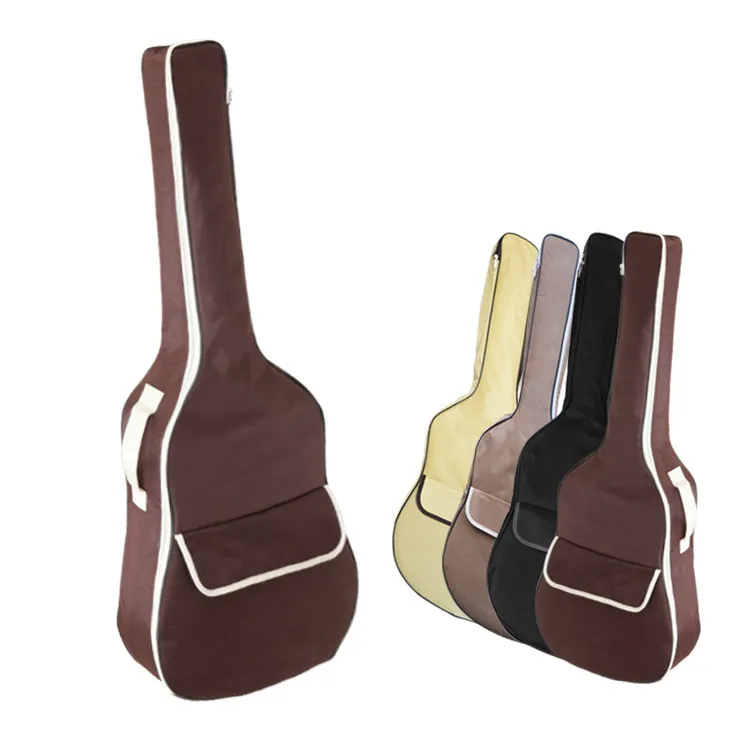 

41 Inch Guitar Gig Bag Carry Case Backpack Water-Resistant Interior Thicken Pad 2 Pockets