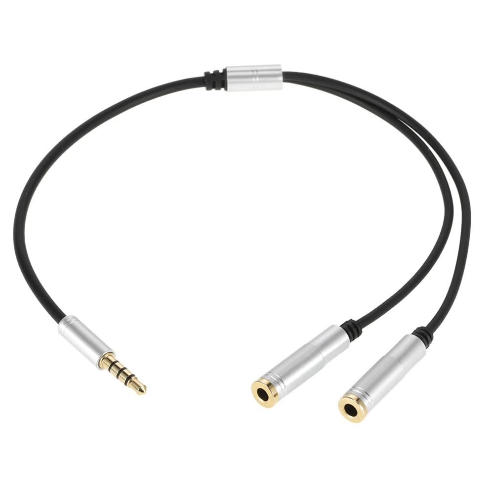 

3.5mm Audio Splitter Cable AUX Stereo 1 Male to 2 Female Headphone Extension Cable Adapter for Smart Phone