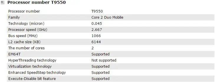 Intel Core 2 Duo T9550 cpu SLGE4 EO ноутбук процессор PGA 478 cpu исправно работает