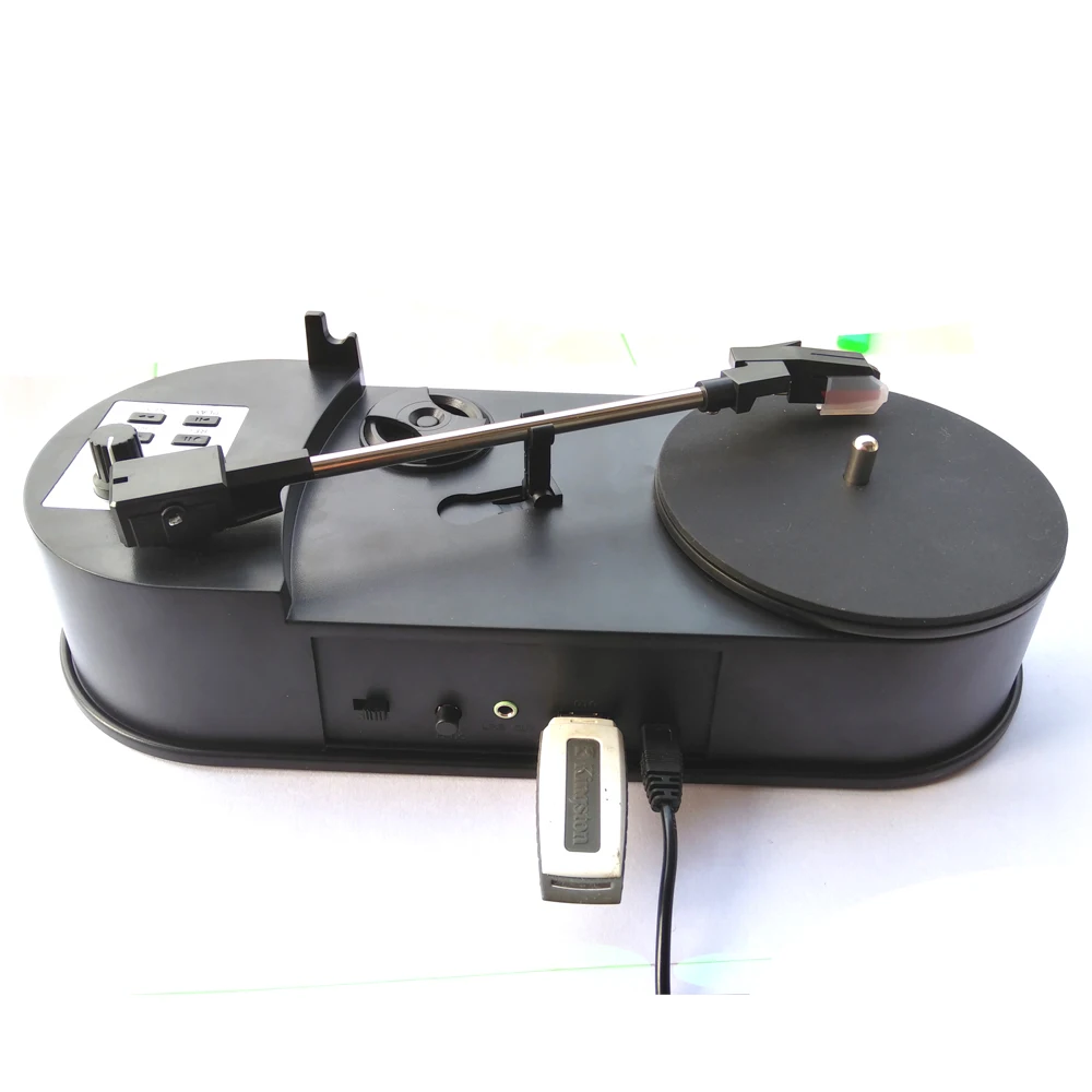 

vinyl turnable Phonograph player converter, convert turntable to MP3 save in USB Flash disk/SD card directly, 33/45 Choose