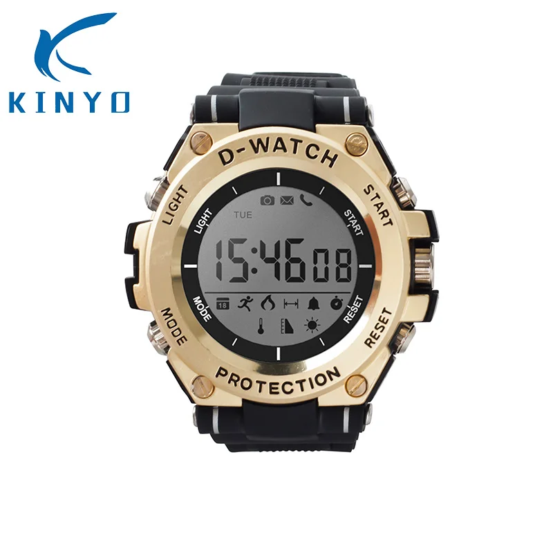 

Kinyo 2018 30M Waterproof Bluetooth Smart Watch Temperature UV monitoring Health WristWatch For XiaoMi HuaWei Android Phones