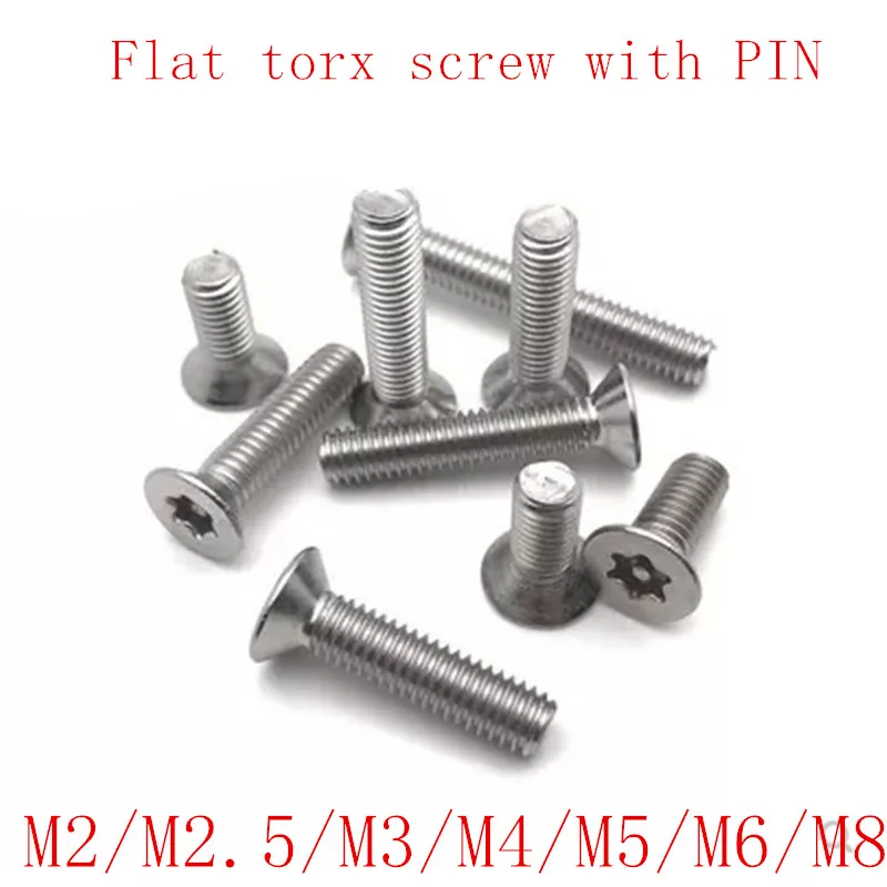 TORX COUNTERSUNK SECURITY SCREWS ANTI TAMPER BOLTS A2 STAINLESS STEEL M5 M6