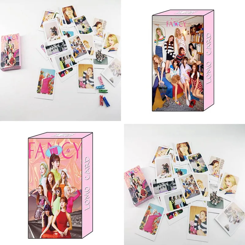 

30Pcs/set KPOP TWICE Girls 08 Fancy Album HD Photo Card PVC Cards Self Made LOMO Card Photocard