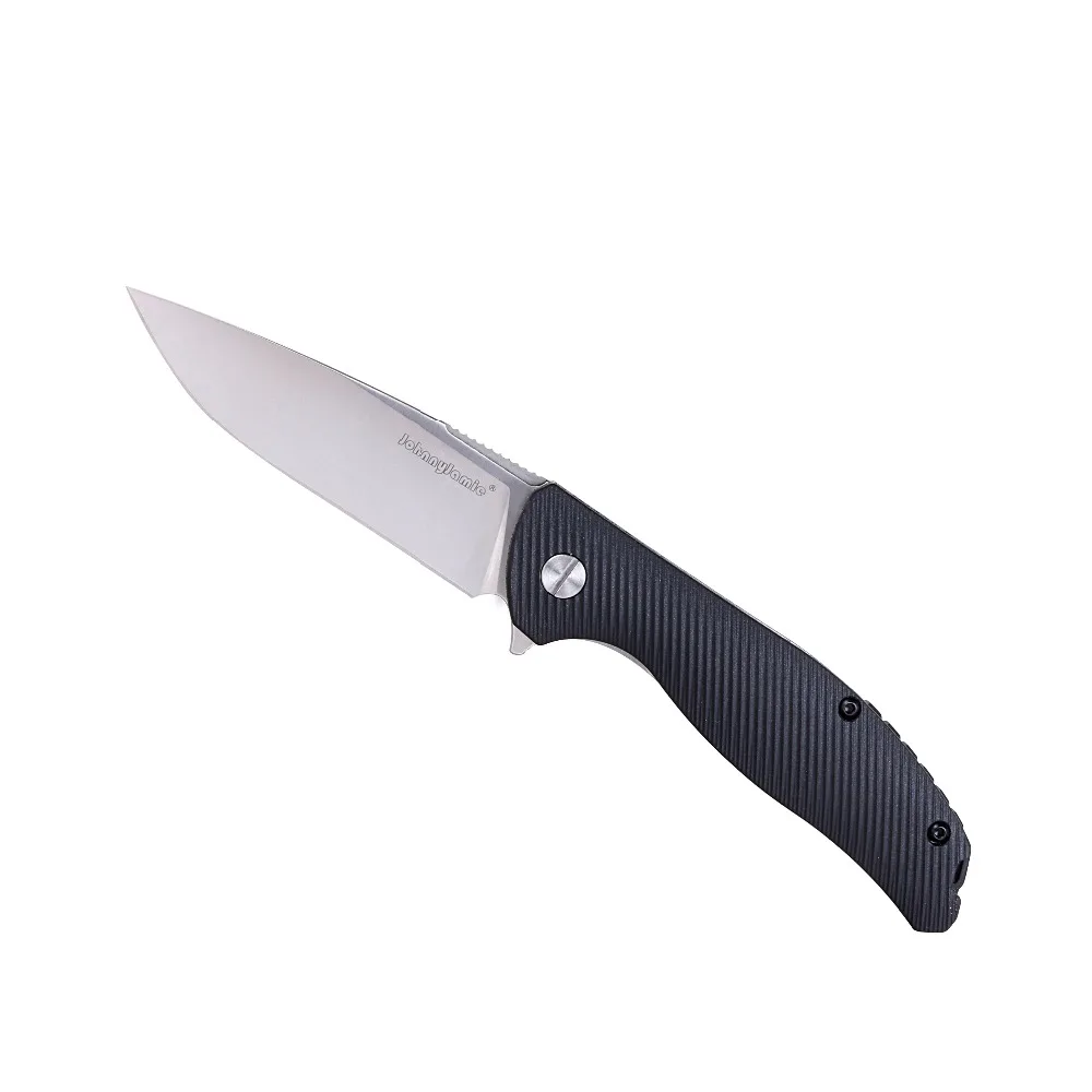 

JohnnyJamie Speedball Mini F3 3.35" 103g Black FRN Handle 420 stainless steel Tactical Ball bearing flipper Folding EDC Knife