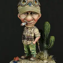 [Loong Way Miniatures] Nuts Planet german DAK Officer 54 мм миниатюрные из полимерной смолы