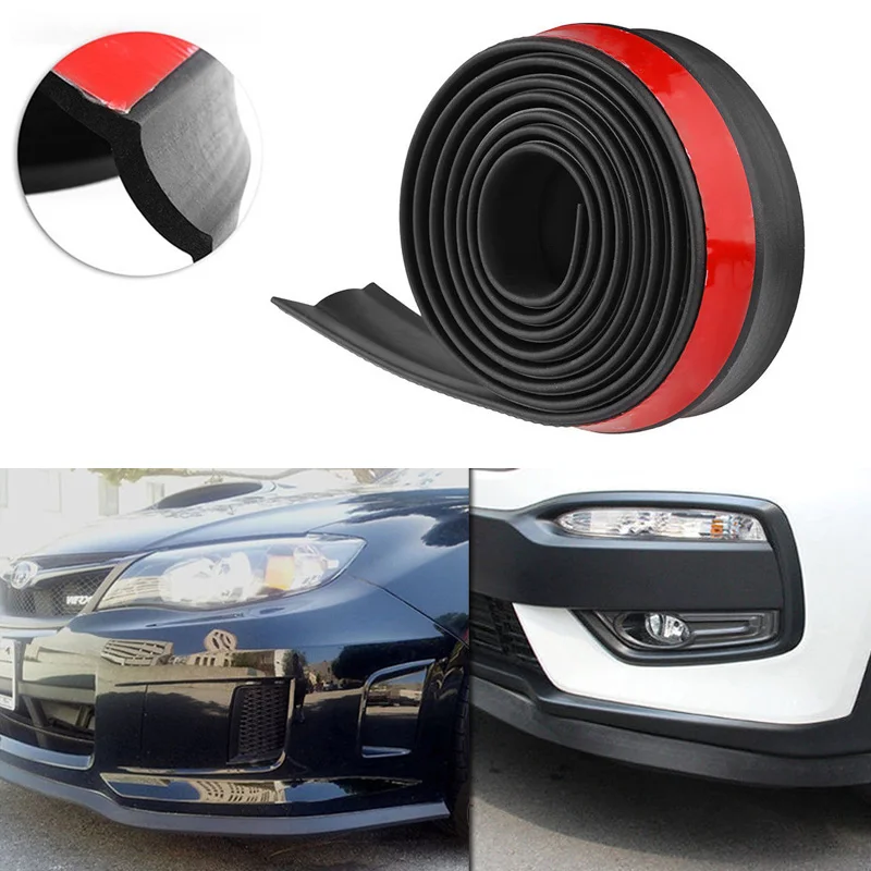 100" Universal Black Car Styling Front Bumper Lip Splitter Spoiler
