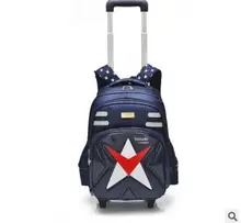 Kids Trolley Bags kids School Backpack on wheels Mochila Student travel luggage bag for boy children’s School Rolling backpacks