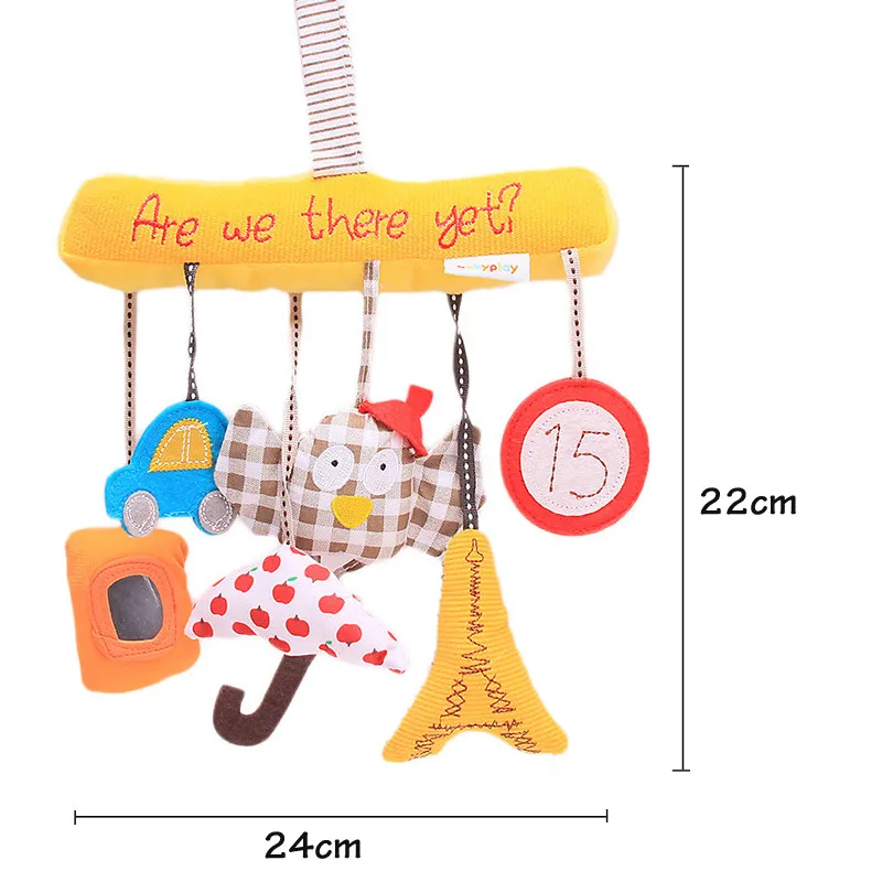 Owl Baby Music Hanging Bed Safety Seat Plush Toy Hand Bell Multifunctional Stroller Toys Rattles Mobile | Игрушки и хобби