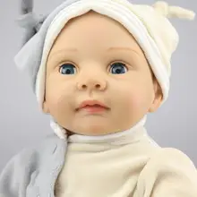 55 см Силиконовая Возрожденный ребёнок для продажи Реалистичная похожая на ребенка Boneca Reborn Brinquedos Juguetes детские игрушки подарки