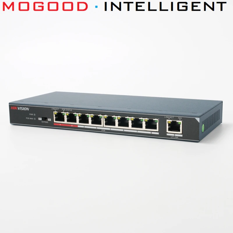 Оригинальный PoE переключатель Hikvision управляемый неуправляемым 8 портами s 10/100