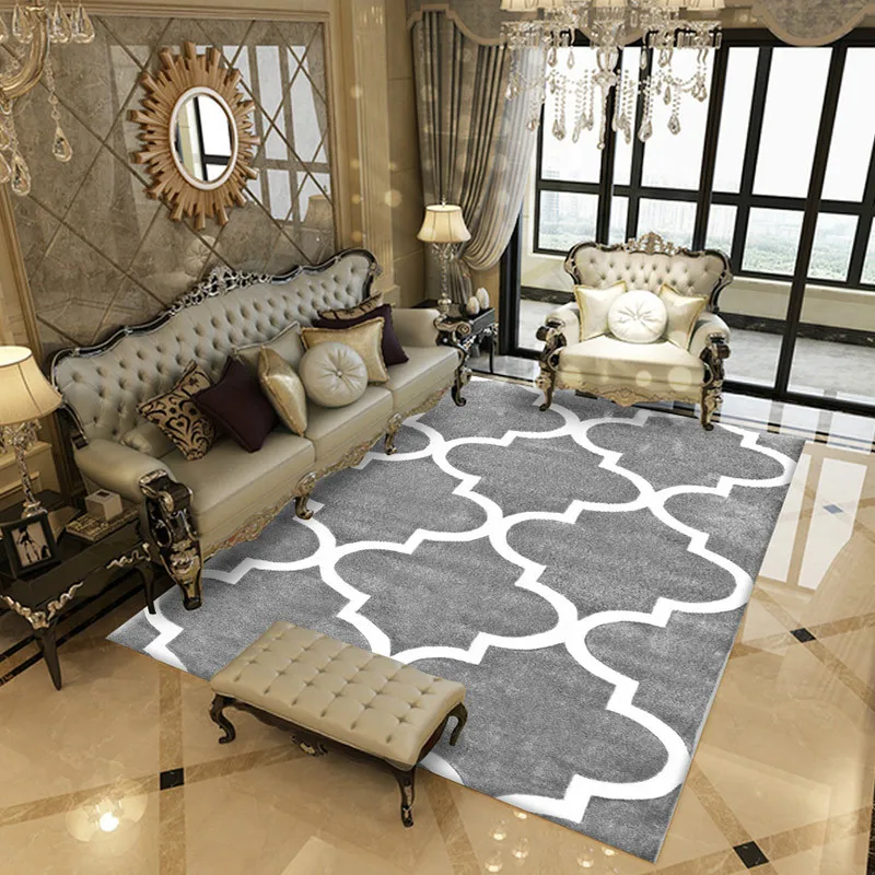 Us 79 2 20 Off Nordic Style Geometric Modern Carpet For Living Room Bedroom Sofa Coffee Study Anti Slip Carpets Showcase Rugs Household Rug In
