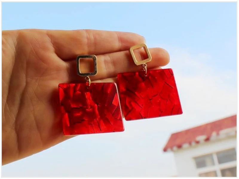Marble Acrylic Earrings (5)