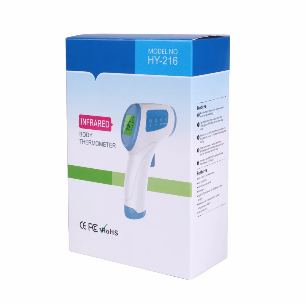  New Infrared Thermometer LCD Digital Thermometer body Non-contact Forehead ir temperature gauge ins