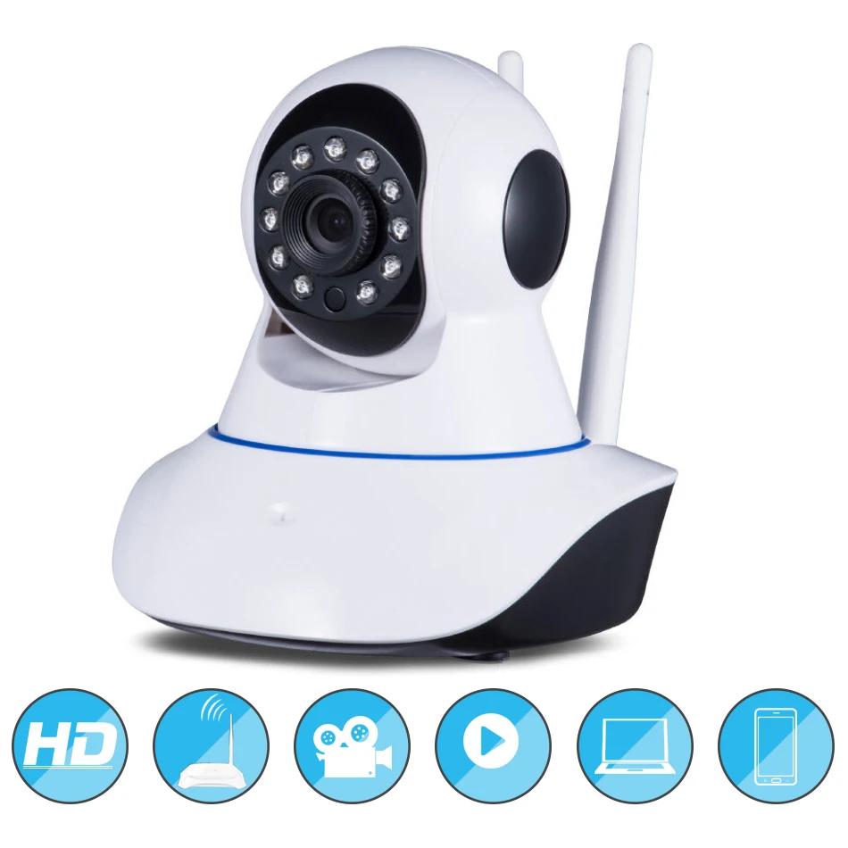 

Home Security Wi-fi HD 1080P Wifi IP Camera Security Network IR Night Vision Camera H.264 Surveillance Cam For Baby Monitor