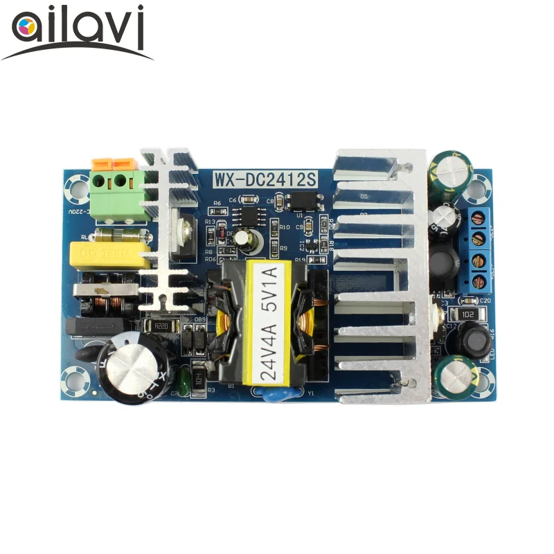 AC DC импульсный модуль питания переменный ток 110 В 220 в постоянный 24 4A 5 1a плата