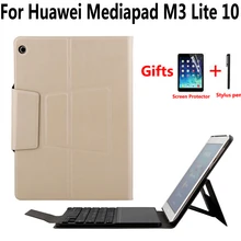 Съемный беспроводной чехол с клавиатурой Bluetooth для huawei Mediapad M3 Lite 10 10,1, чехол для планшета с магнитной подставкой