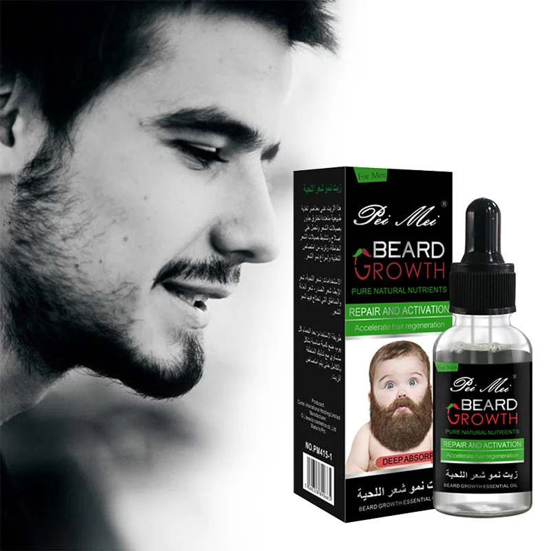

100% Natural Organic Men Beard Growth Oil Beard Wax Balm Hair Loss Products Leave-In Conditioner for Groomed Beard Growth TSLM1