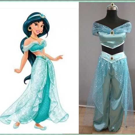 Custom Made Princess Jasmine Dress Party Wedding Women Cosplay ...