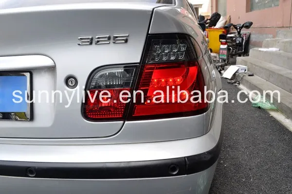 Для BMW E46 320 328 325 светодиодный задний фонарь 2001-2005 красный черный цвет