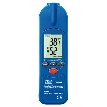 

Miniature infrared thermometer with pocket folded multi in one thermometer and probe