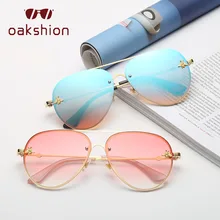 Ретро Золотая оправа маленькие солнцезащитные очки Украшенные пчелами для женщин и мужчин винтажные Модные металлические солнцезащитные очки мужские очки для вождения женские дорожные очки