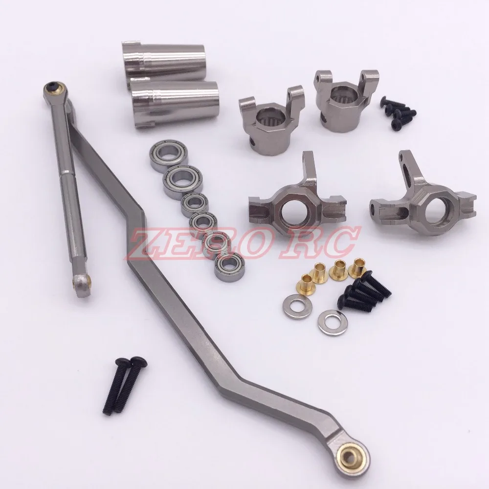 

1/10 SCALE METAL Front Steering Link + Knuckle + C-Hub + Rear Axle Lock-out + 6 Bearing For 1:10 Axial Wraith Rc Car