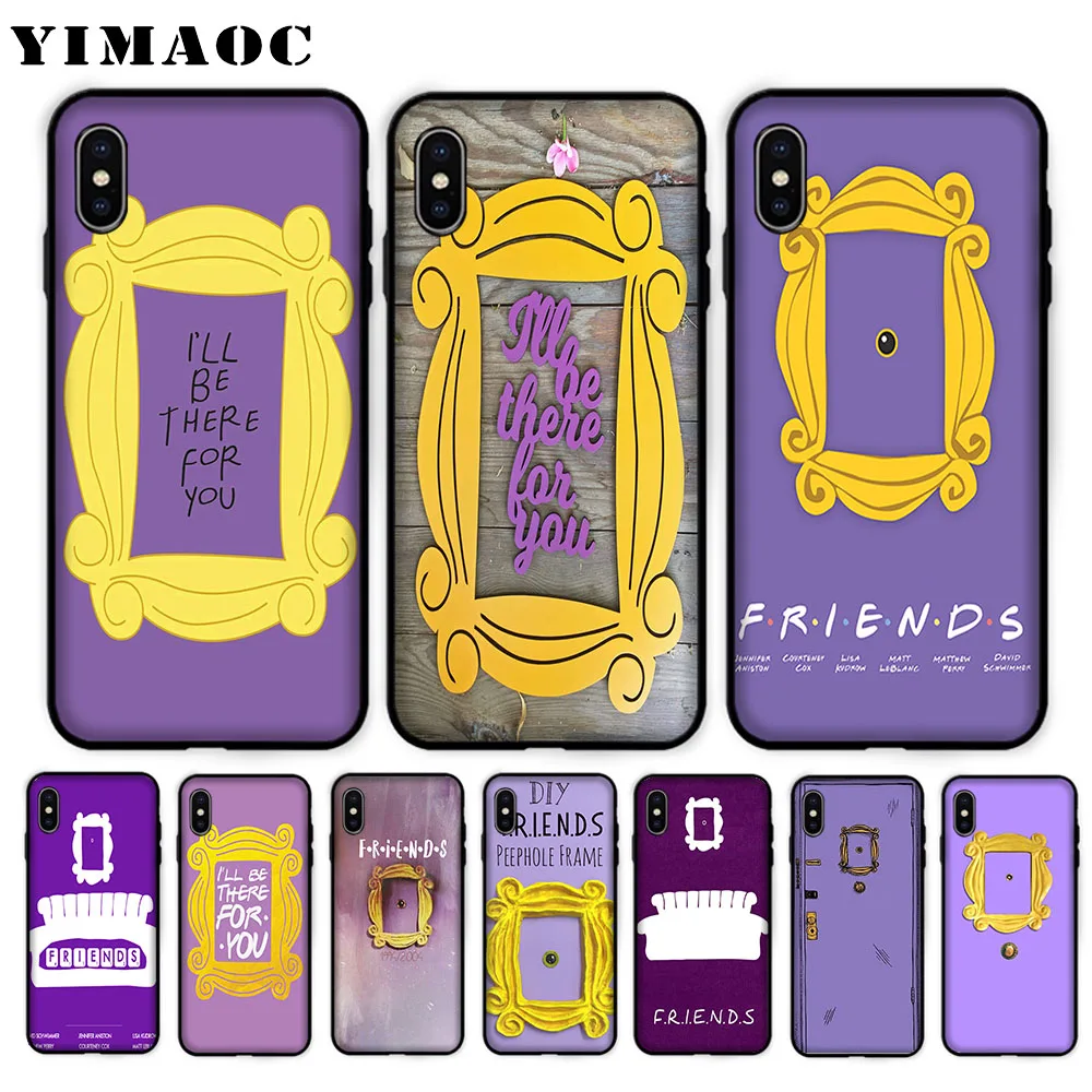 YIMAOC Friends Door Frame Soft Case for iPhone XS Max XR X 7 8 6 6S Plus 5 5S SE |