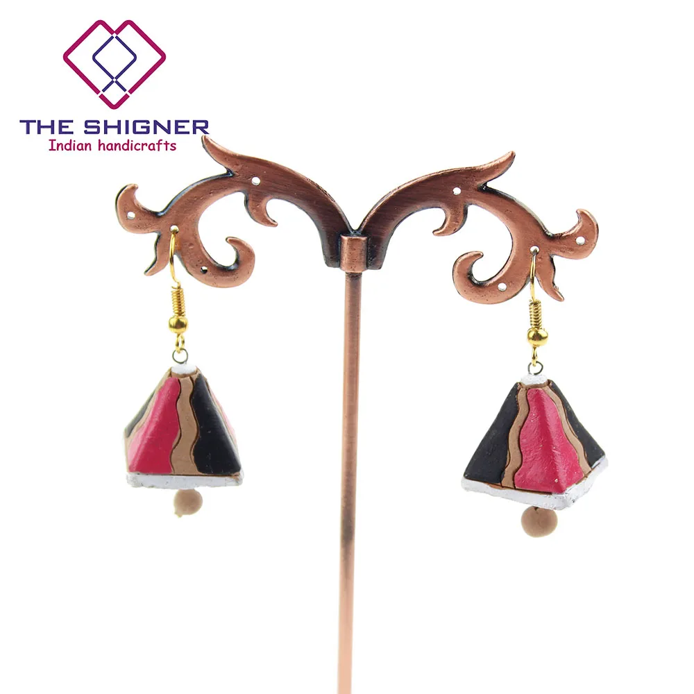 2017 новый Этнический стиль терракотовые индийские серьги Jhumka ювелирные изделия