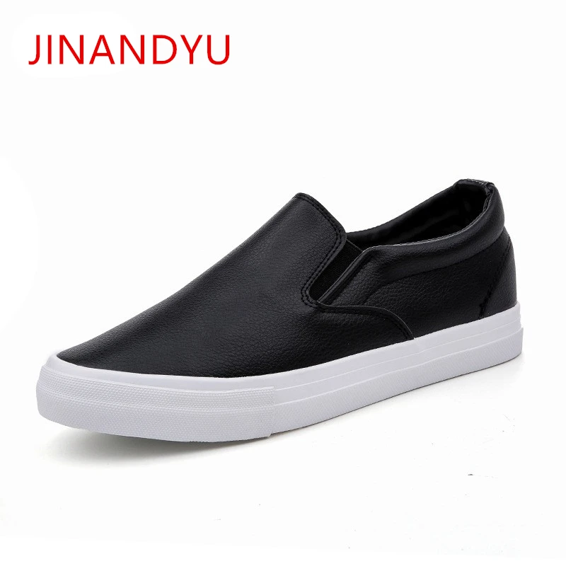 Mens Loafers Leather Sneakers White Shoes Lightweight Breathable Luxury Sneakers 2022 New Fashion Young Men Casual Loafer Shoes
