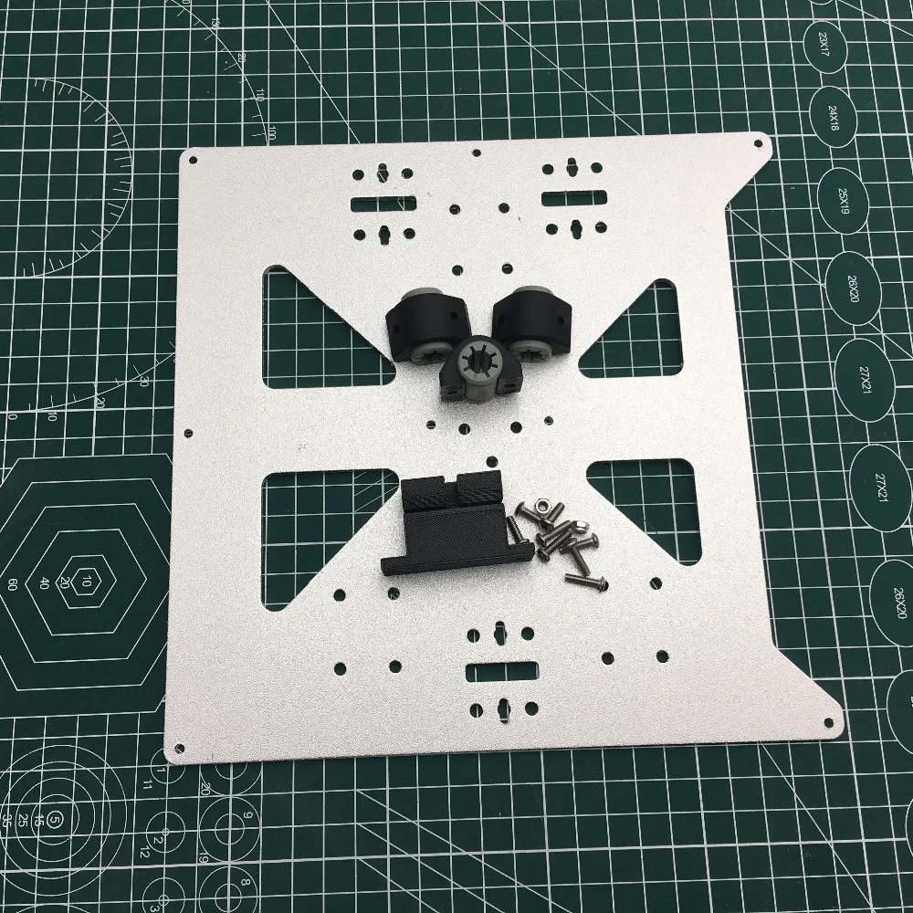 1 компл. para anycubic i3 Мега 3d принтер Y каретки комплект обновления с RJ4JP-01-08 подшипниками анодированная алюминиевая пластина 3 мм Толщина