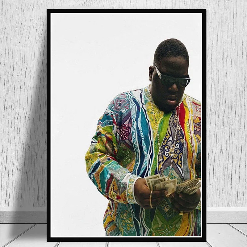 Известный B.I.G Biggie Smalls Тупак Шакур раппер король художественный постер Картина Настенная картина домашний декор, плакаты и принты - Цвет: 0010