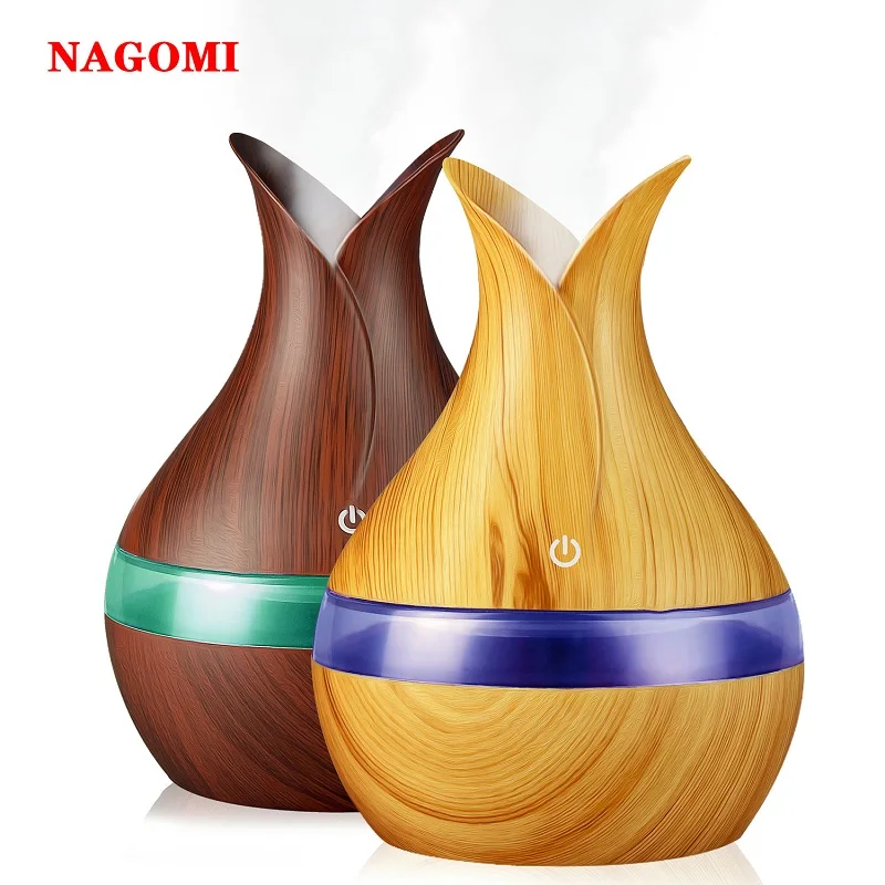 

300ML Ultrasonic Air Humidifier USB Petals Aromatherapy Essential Oil Diffuser Mist Maker With 7 Colorful LED Light For Home