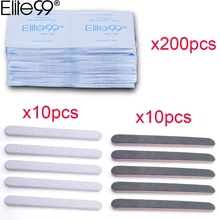 Elite99 набор инструментов для нейл-арта, пилочки для снятия лака для ногтей, ватный диск, бумага, аксессуары для чистки, блестящие ногти для УФ-геля