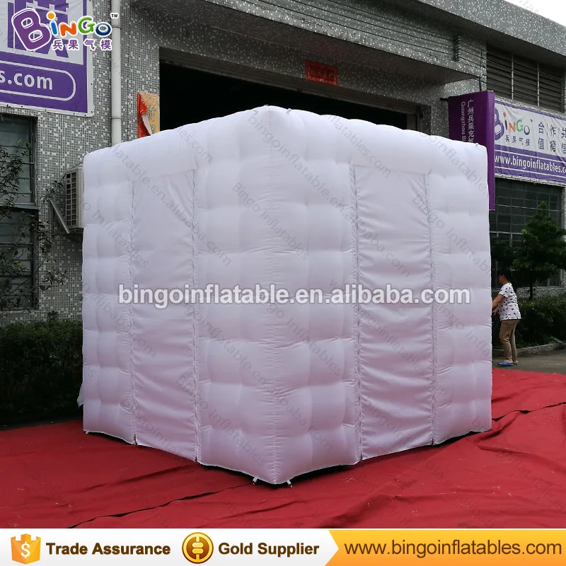  3x3x2.7M inflatable Square photo booth tent LED DJ booth for party Factory direct sale