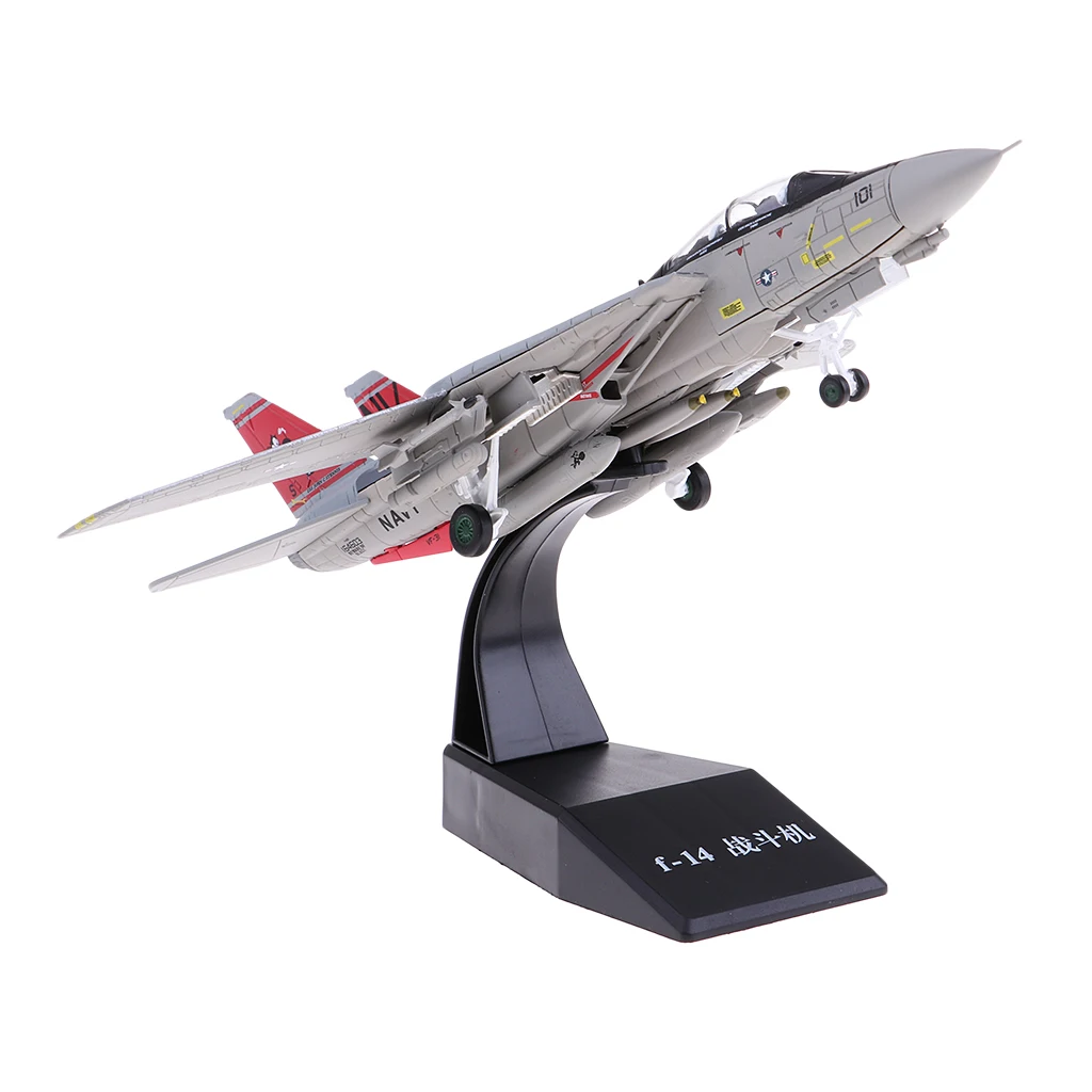 1:100 High Simulation Diecast Fighter Plane Model Toys USA F-14 Fighter Model Toys 20x19x13cm