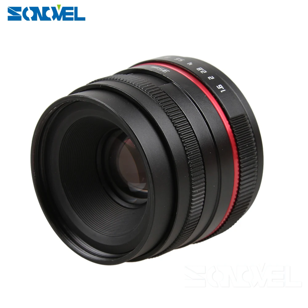 35mm F1.6 Manual Wide Angle Lens for Canon EOS M M2 M3 M5 M6 M10 M100 Mirrorless Camera EF-M