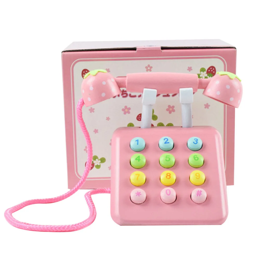 Buy MINOCOOL Simulation Wooden Phone Toy Children