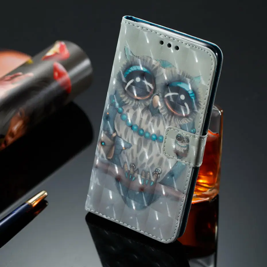 Чехол-книжка с 3D рисунком для Xiaomi Redmi Note 7 7 Pro, чехол-кошелек из искусственной кожи, чехол для телефона, чехол для Xiaomi Redmi Note 7Pro