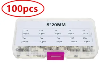

100PCS FUSE 5*20 5X20 5MM * 20MM Glass insurance tube safety