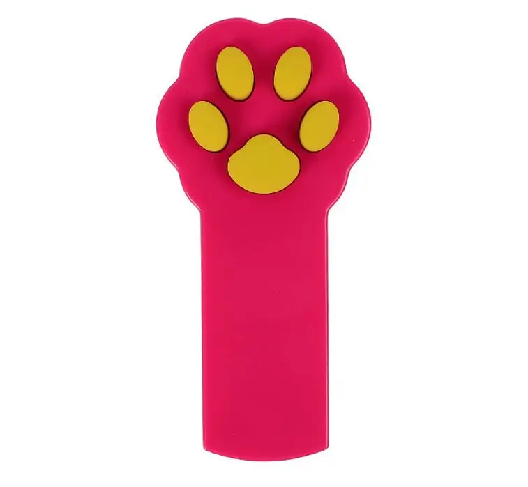 Забавная Лазерная Игрушка для кошек, Интерактивная Автоматическая игрушка для кошек, красная игрушка для кошек, лазерная указка, ручка для упражнений, Лазерная Игрушка для кошек, мышь AAA - Цвет: red