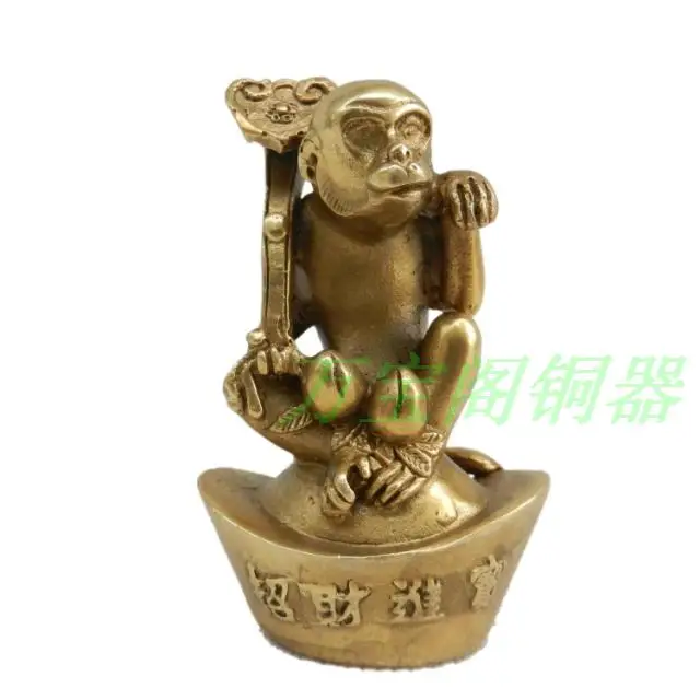 

Copper ingot copper monkey lucky Ruyi ingot lucky
