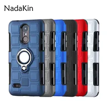 Сверхмощный Защитный Гибридный Прочный противоударный чехол для телефона чехол с поворотным кольцом для пальца держатель для LG K4 K48 K10 EU Q6 Q8 V30