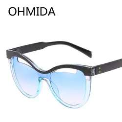 OHMIDA новые модные винтажные очки женские синие женские роскошные брендовые солнцезащитные очки пластиковые фотохромные солнцезащитные