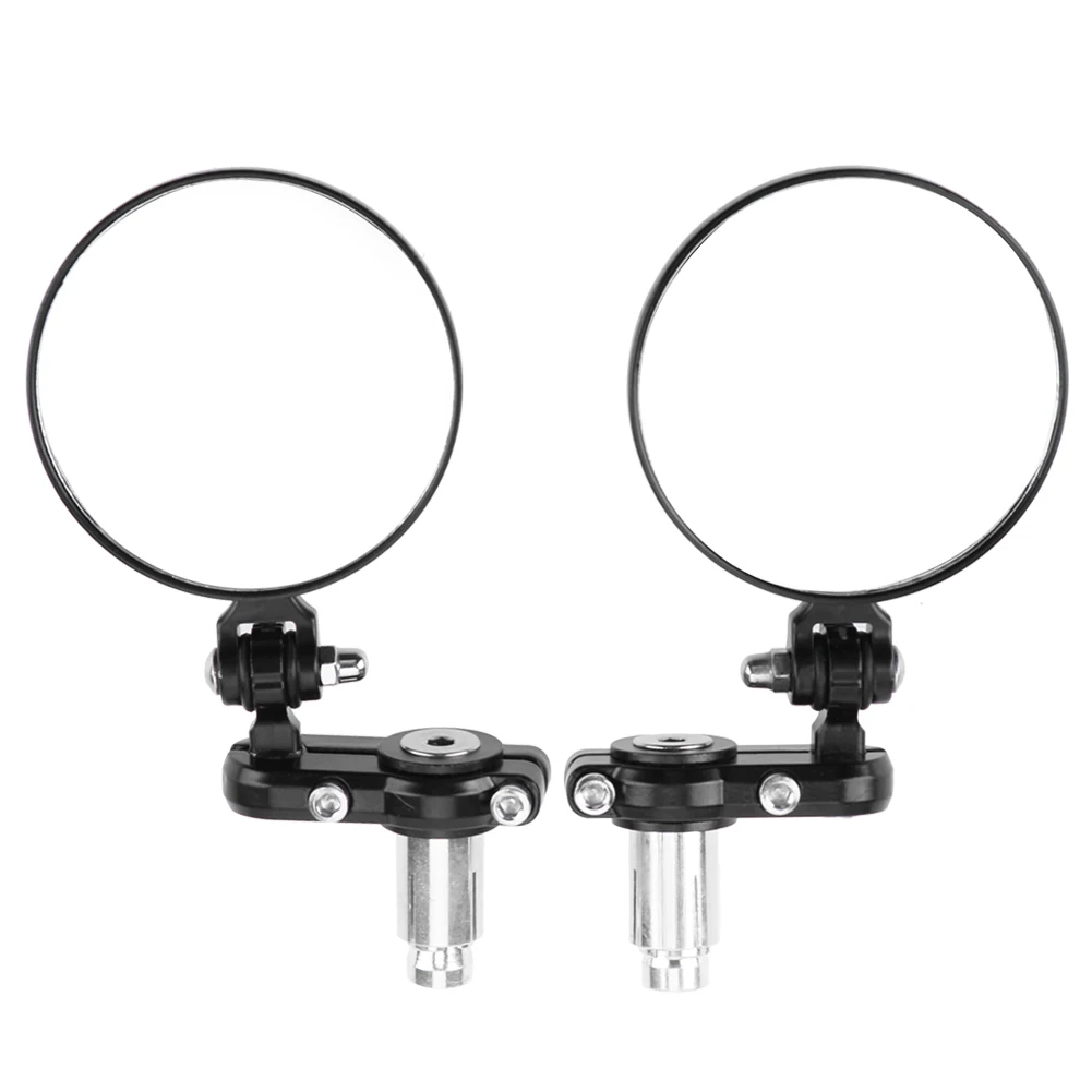 

1pair Motorcycle Rearview Side Mirrors Rear Universal Motorcycle Aluminum Fodable Handle Bar End View Mirrors Car styling New