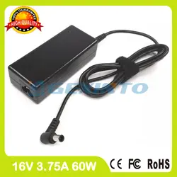 16 В 3.75A 60 Вт Ноутбук AC адаптер питания FMV-AC324 зарядное устройство для Fujistu lifebook P5010D P5020D P7120D P7230 P7230D P7230P p8010