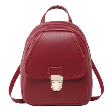 Модный женский рюкзак с отверстием для наушников, студенческие сумки через плечо, кошелек для мобильного телефона с пряжкой, женские сумки через плечо
