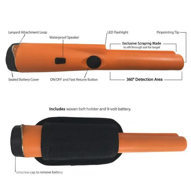 

Metal Scanner Detector Portable Handheld Security Checking High Sensitivity Hand-held Metal Security Gold Scanner Finder Tool