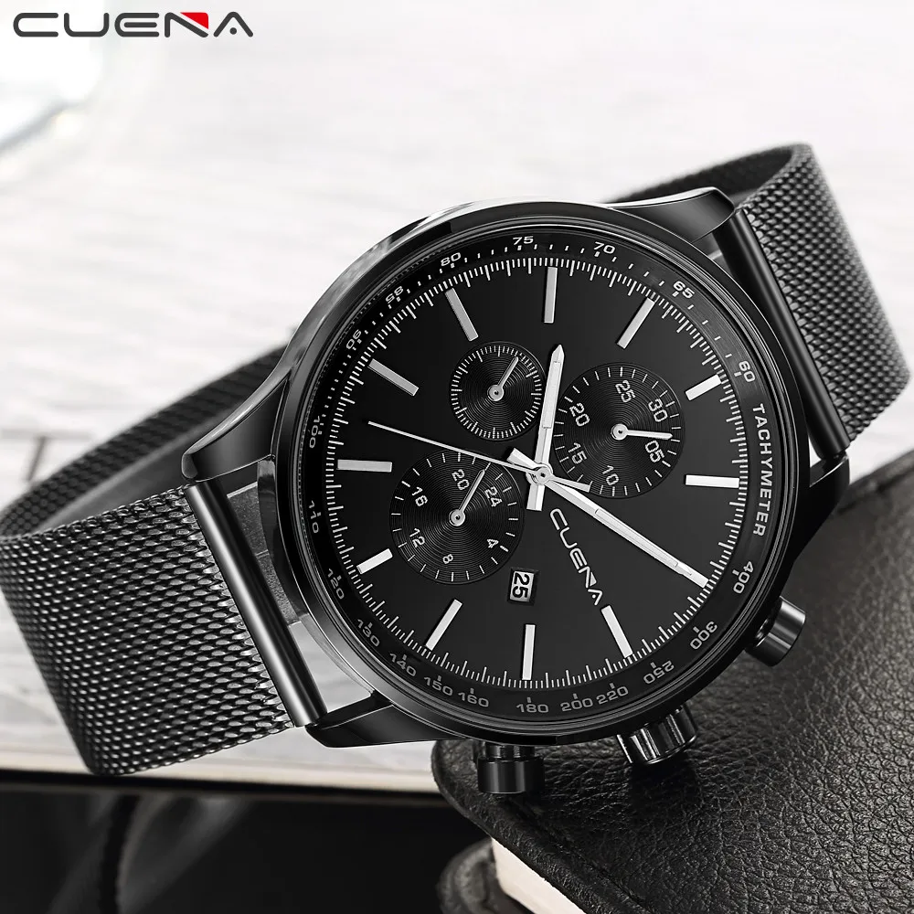 

Men's Watches Fashion Stylish Stainless Steel Sport Quartz Analog Date Hours Wrist Watch relojes hombre 2019 horloges mannen